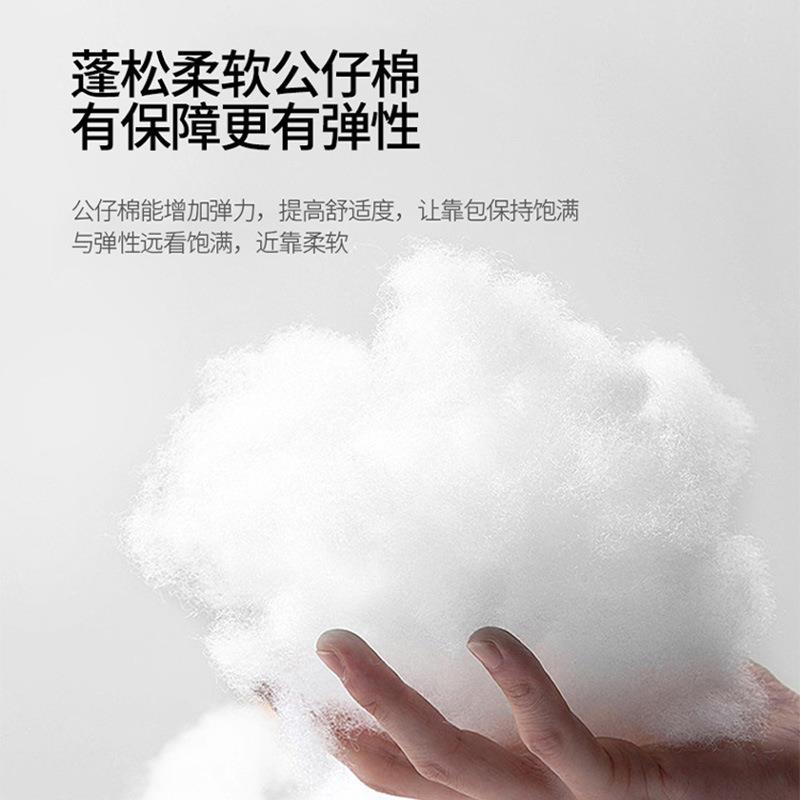 新款皮床泡芙皮床现代简约大气双人床主卧黑色2023年真卧室床