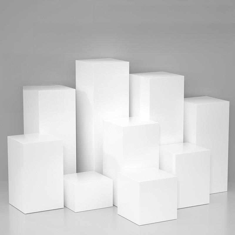 高档木质烤漆展示台地台橱窗展示台工艺品陈列架展台架柜模特底座