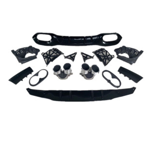 A180 AMG尾唇尾喉改装 A200 2019 后杠 A220 适用奔驰A级W177