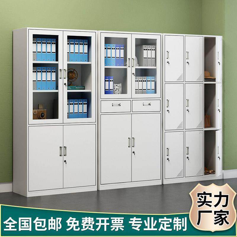 钢制办公室文件柜铁皮凭证资料柜档案柜员工更衣柜带锁矮柜储物柜