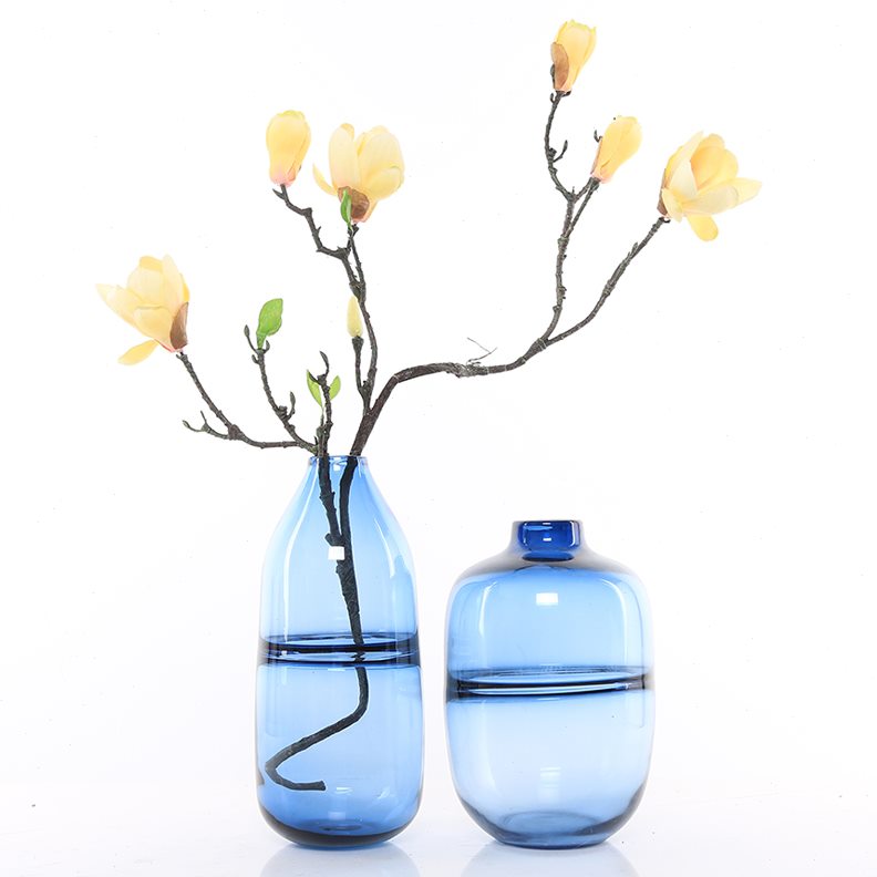 创意家居玻璃花瓶样板房透明现代简约水培餐桌花器装饰品摆件客厅