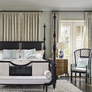 法式 1.8米雙人床實木床公主床主臥奢華婚床實木別墅輕奢 復(fù)古美式