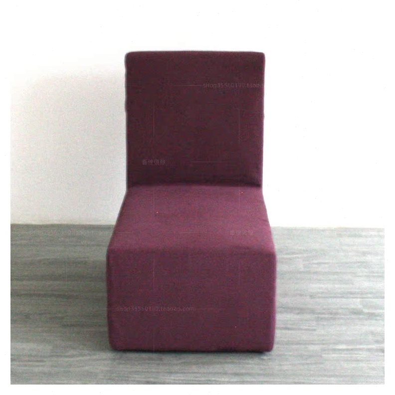 靠背无软包扶手高会客单人整装现代简约厅经济型布艺沙发