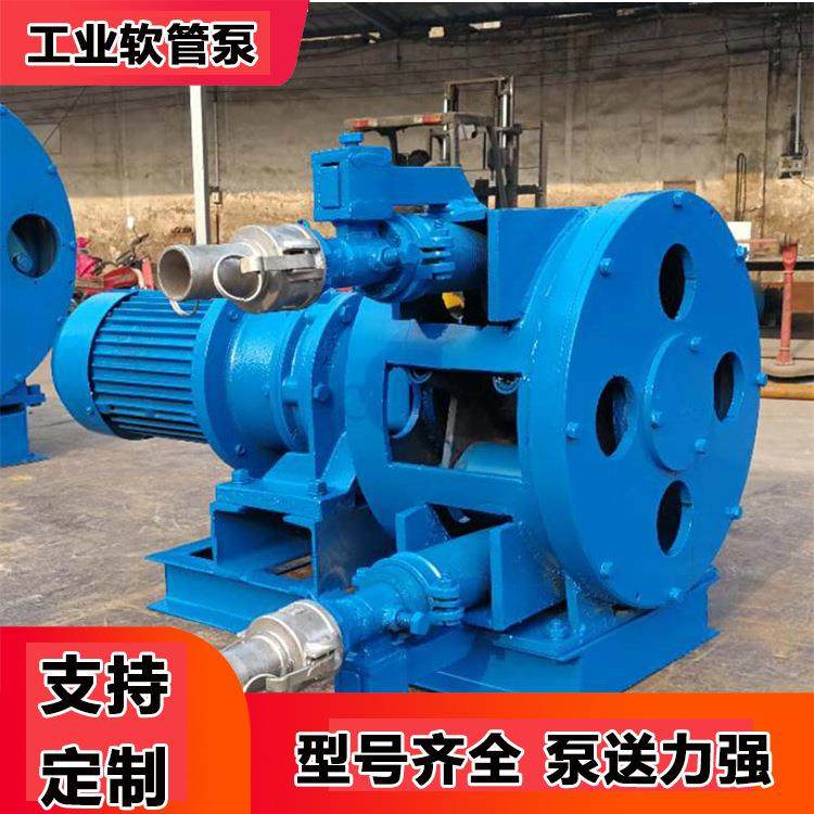 RGB40工业软管泵颗粒食品级高浓度黏稠液体纸浆长距离矿浆输送泵