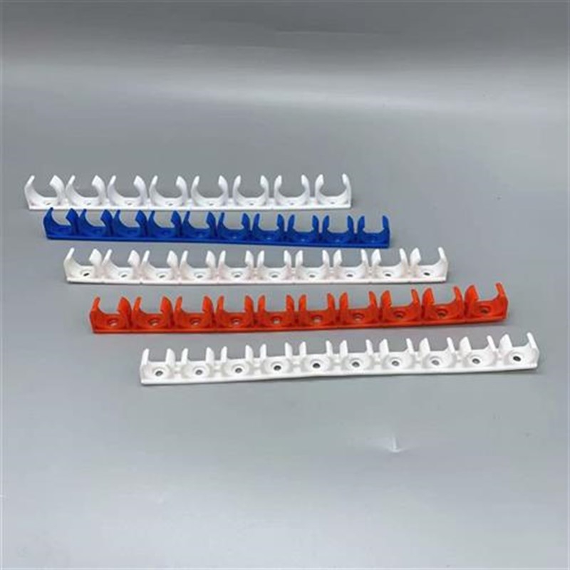 ppr连排卡 u型塑料排卡 线管排卡 固定水管管卡子管夹 地暖管管卡