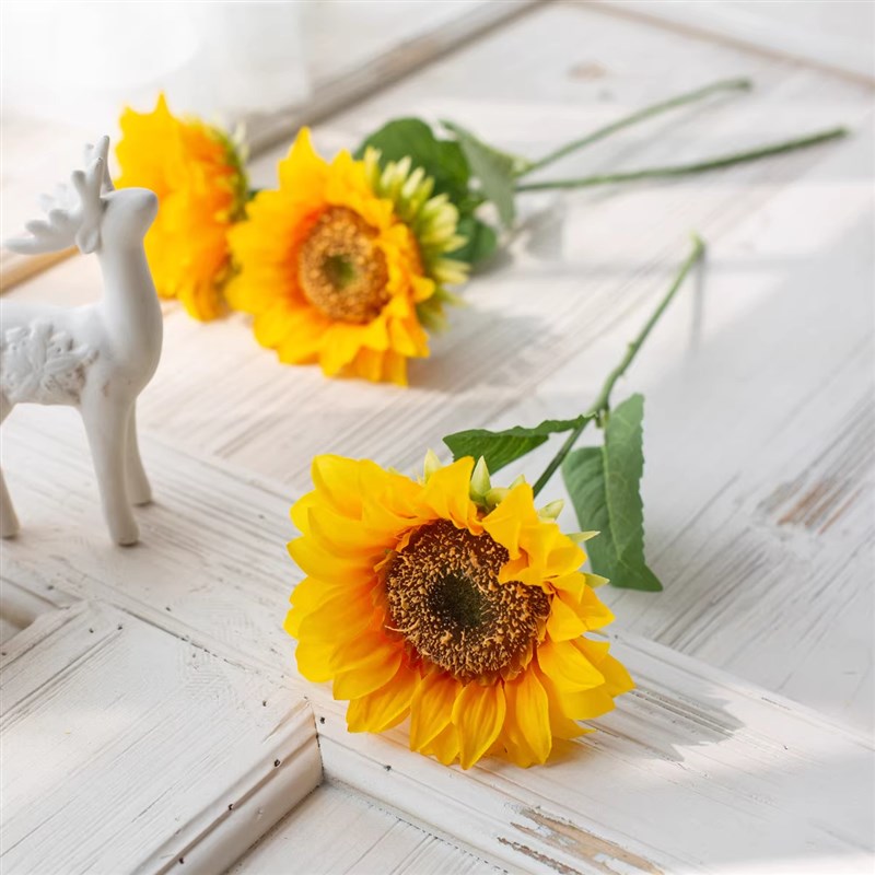 阳光向日葵仿真花束摆设干花瓶家居客厅落地假花装饰品插花艺摆件
