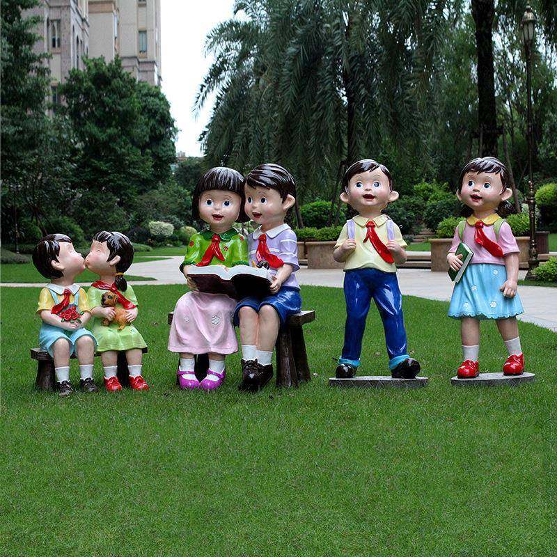 幼儿园学校装饰校园文化草坪创意玻璃钢雕塑人物园林景观小品摆件,机械设备,其他机械设备,淘宝优惠券,粉丝福利购,淘宝优惠卷