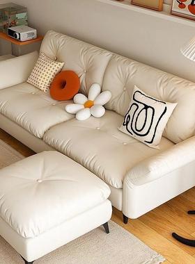 科技布云朵沙发床大小户型办公室出租屋公寓现代简约折叠两用沙发