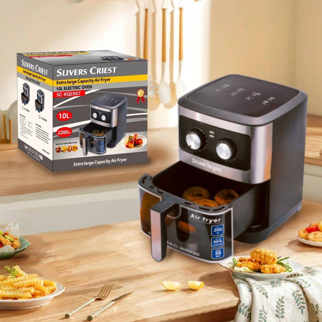 10L机械款可视窗空气电炸锅家用多功能电炸锅大容量外贸工厂