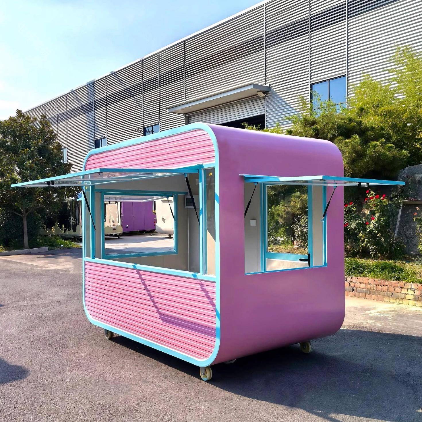 报刊亭朗读阅报岗亭售货亭门票销售岗亭景区小吃售卖亭移动餐车