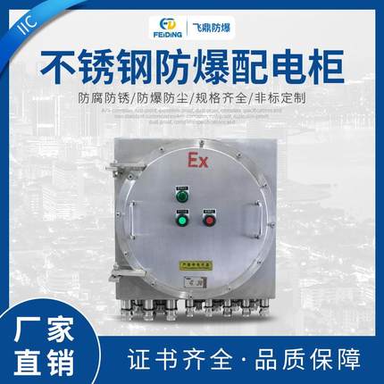 不锈钢IIC防爆配电柜钢板控制箱挂式不锈钢防爆配电箱