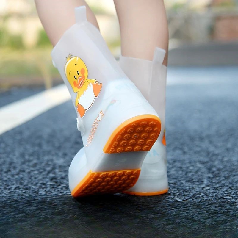 Rainy Day Rain Boots Waterproof Kid Rubber Shoes Cartoon Cut