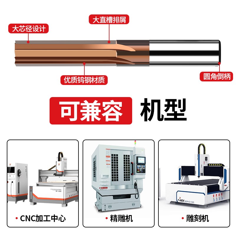 小数点整体硬质合金65度钨钢直槽铰刀1.1-12.9MM机用直柄钨钢铰刀