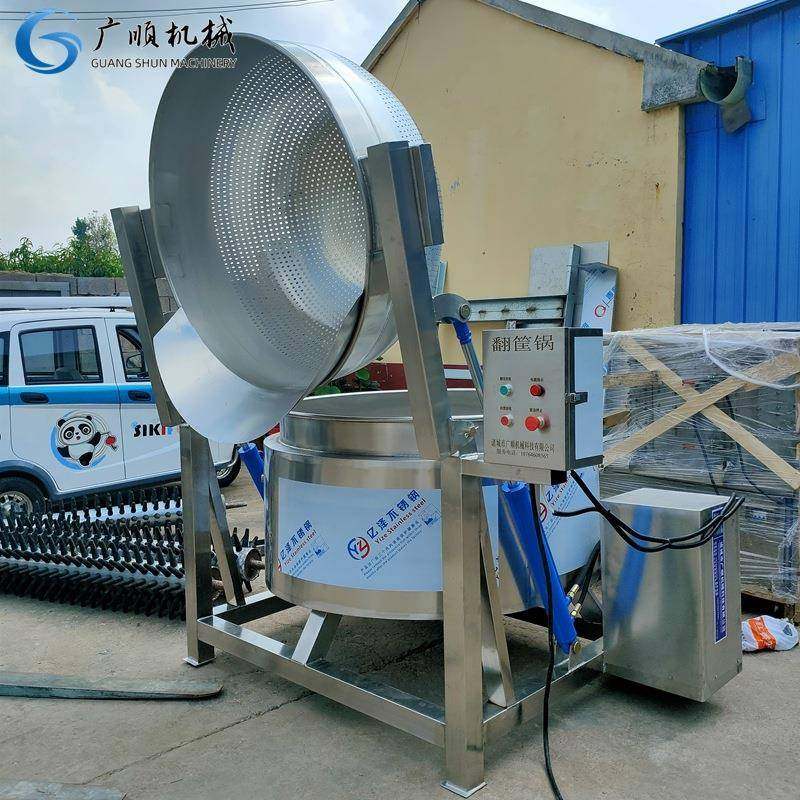 翻框自动出料款蒸煮锅肚子牛肉煮锅蒸汽加热电加热圆形煮锅,厨房电器,其他商用厨电,淘宝优惠券,粉丝福利购,淘宝优惠卷