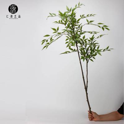 南天竹天葵叶仿真绿植110CM假花圣诞仿真松枝室内客厅装饰样板间