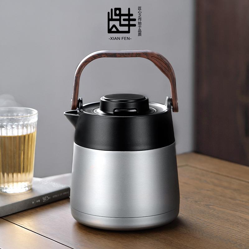 5ZV7贤丰陶瓷内胆焖茶壶大容量温显闷泡壶保温水壶提梁养生闷