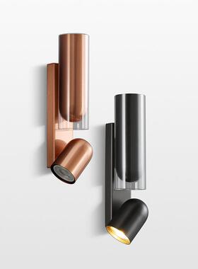 北欧设计师旋转可调节床头灯具卧室玄关过道酒店极简壁灯led灯