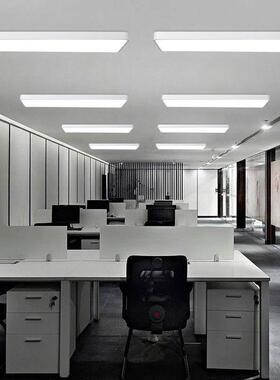 简约现代led吸顶灯白色直角圆角造型灯办公室会议室写字楼舞蹈室