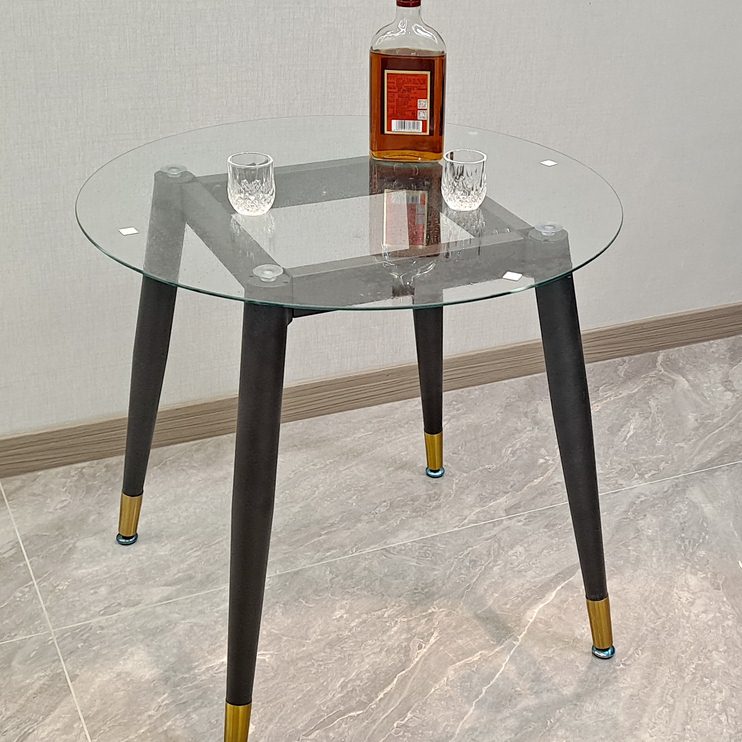 餐桌腿岩玻璃支架桌子架子办公桌桌腿支架板桌架茶几圆架铁艺支架