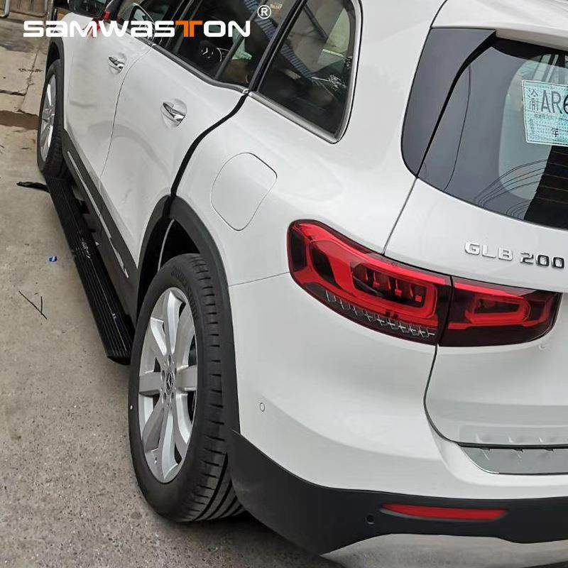 适用于奔驰GLB200电动踏板自动伸缩流光灯外侧脚改装饰加厚配件