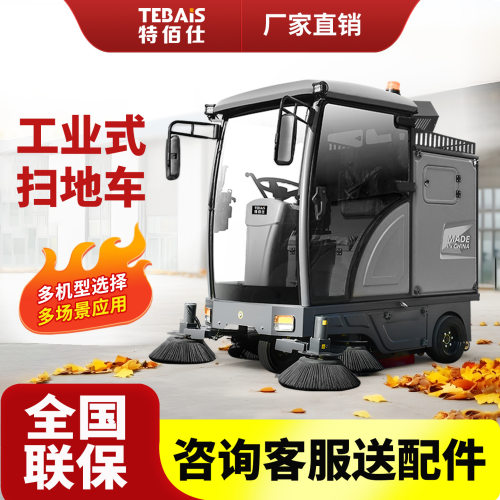 09驾驶式电动扫地车特佰仕GS19落叶清扫车工厂园区物业小区道路用