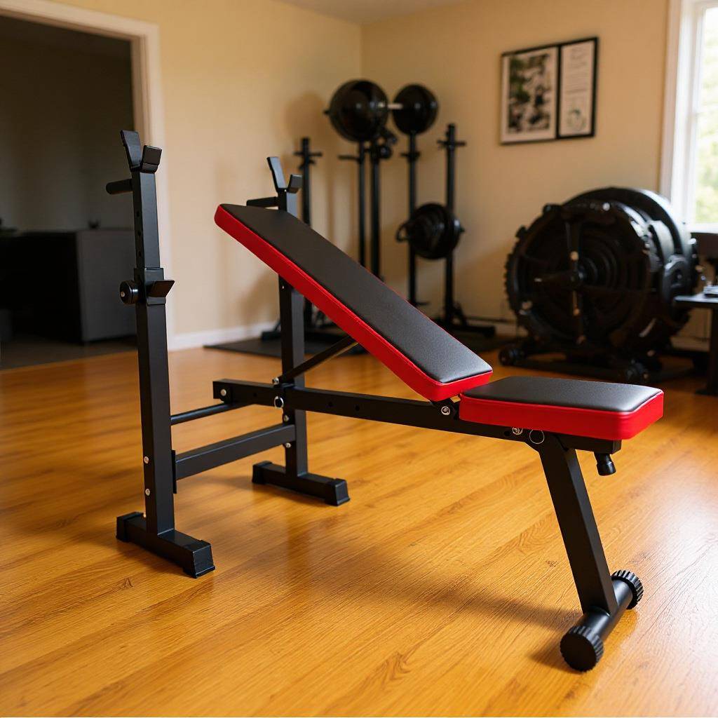 可折叠多功能家用简易外推举重床杠铃床健身器材卧推架杠铃凳出口