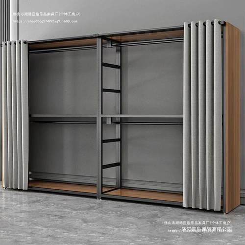 挂衣架衣帽架卧室组合转角衣橱加厚加粗多功能简易组装金属衣柜