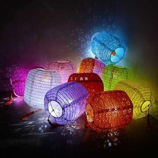 冬瓜灯笼节日活动户外装饰彩色猜谜语卡片古风小花灯场景布置