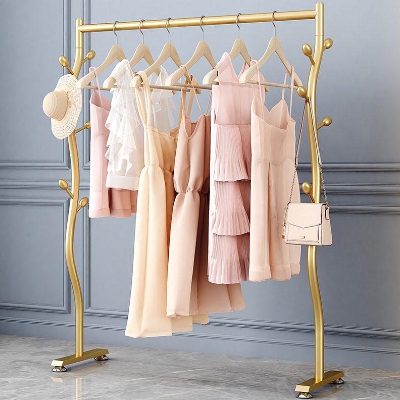 房间衣帽架落地阳台多功能宿舍简易晾衣架家用架子折叠衣服收纳