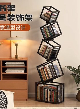Bookshelf bedroom simple bookcase living room bookrack 书架