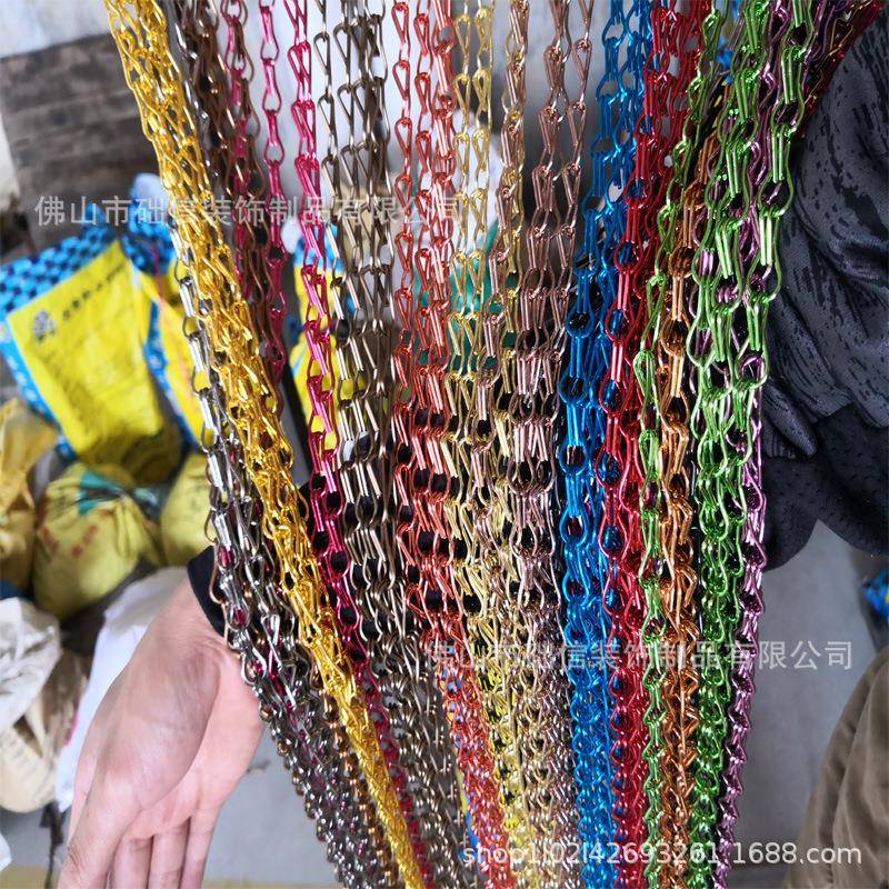 础信金属装饰网帘铝质双勾链条窗帘吊顶装饰帘供