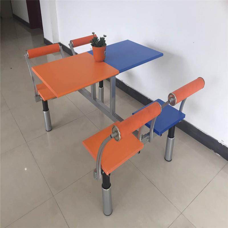 学校食堂连体快餐桌椅学校教职工食堂连体餐桌椅