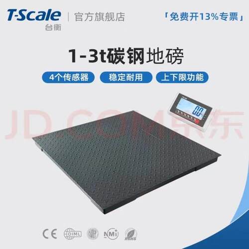T-scale电子小地磅台衡电子磅秤TF-BW电子地磅1T2T3T