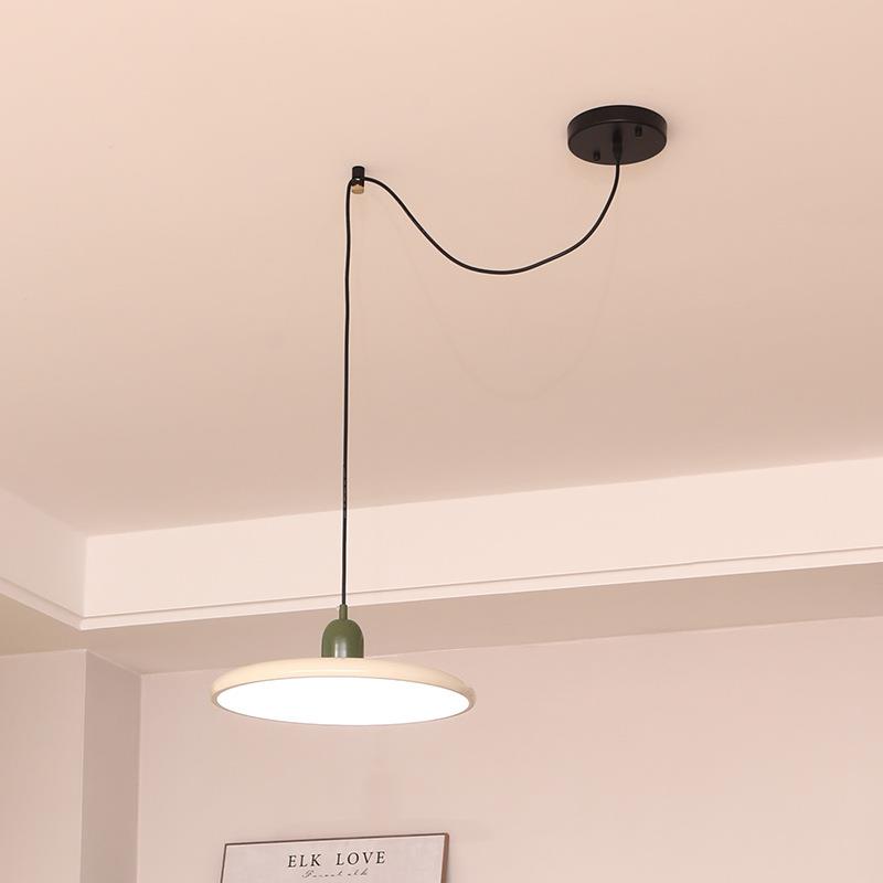 可移位吊灯餐厅灯创意奶油可移动中古风客厅灯书房灯广东中山灯具