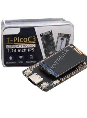 树莓派PicoRP2040+ESP32T-PicoC3双MCU1.14寸LCD适用于LILYGO