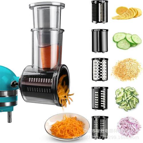 适配KitchenAid大口径切菜器凯膳怡厨师机切片切丝奶酪波浪土豆丝
