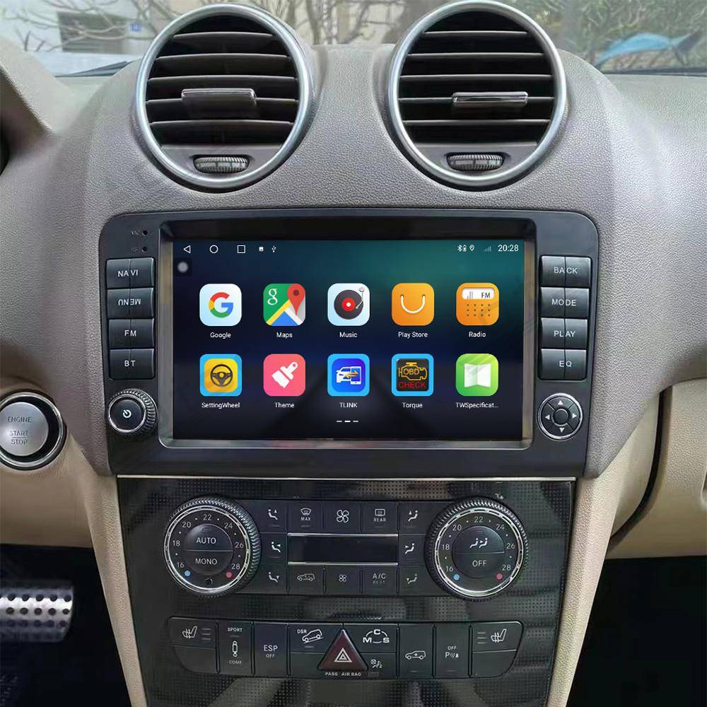 适用于奔驰ML/GL9寸改装安卓智能中控高清导航全液晶显示大屏