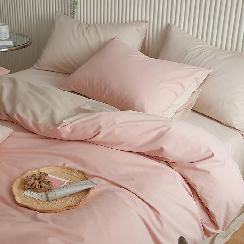 秋冬轻奢100支纯棉磨毛四件套加厚保暖全棉床上用品床单被套床笠