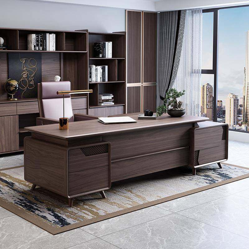 新中式办公桌椅组合黑胡桃木实木单人老板桌总裁桌简约现代大班台,鲜花速递/花卉仿真/绿植园艺,割草机/草坪机,淘宝优惠券,粉丝福利购,淘宝优惠卷