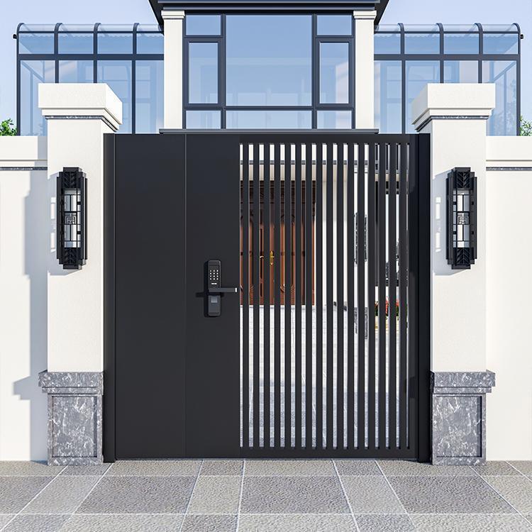 铝合金庭院门别墅花园入户门室外围墙院子户外小院门铝艺双开大门