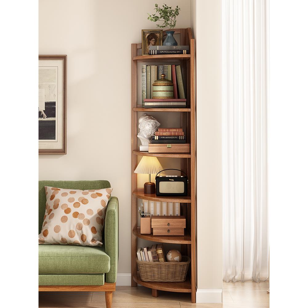 A9L转角置物架落地多层收纳架墙角柜角落拐角厨房夹缝书架窄缝三