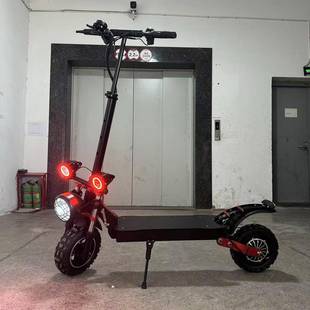 外贸出口11英寸1200W双驱动越野成人款 电动滑板车可折叠两轮电动