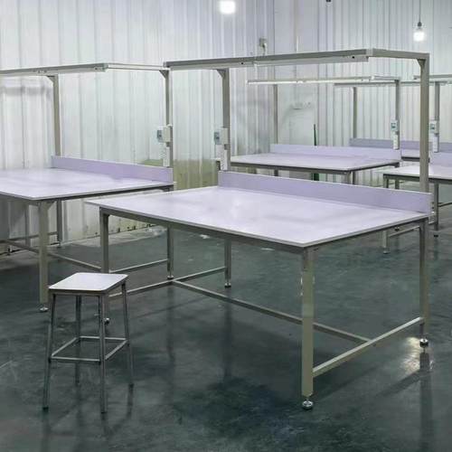 服装裁剪床制衣厂查货台检验桌子快递包装台纺织工厂流水槽工作台