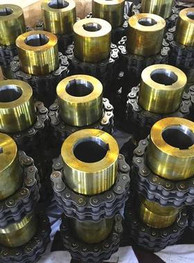 链轮联轴器双排链条连接GL滚子链联轴器带罩壳KC6018