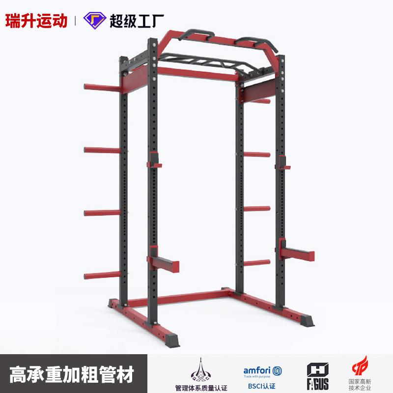 卧推架健身房深蹲架多功能综合训练器多人一体飞鸟龙门架健身器材