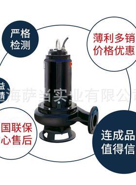 上海连成水泵65WQ(II)30-22-480WQ(II)50-10-3潜水排污泵污水泵