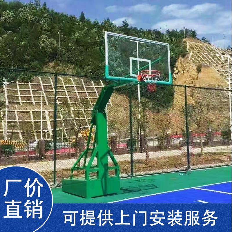 户外移动式凹箱篮球架室外成人家用训练标准单臂蓝球架