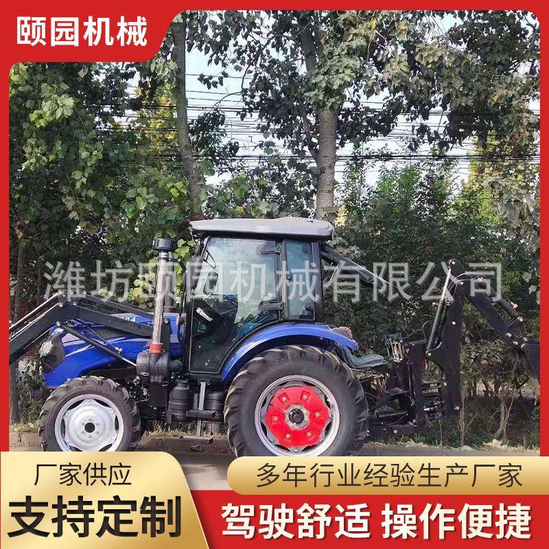 轮式滑移装载机仓库车间货物搬运多功能柴油式迷你滑移装载机铲车