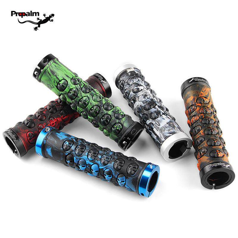 Propalm壁虎蜥蜴骷髅山地车自行车双边锁死把套橡胶直把车把702EP