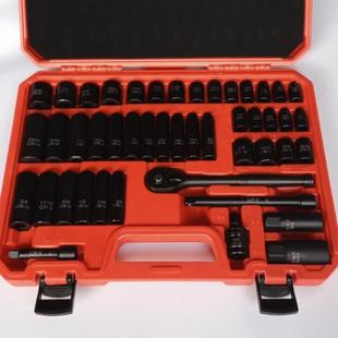 4寸48件气动套筒全套套装 DT长短套筒组风动套筒37PCS小风 8寸